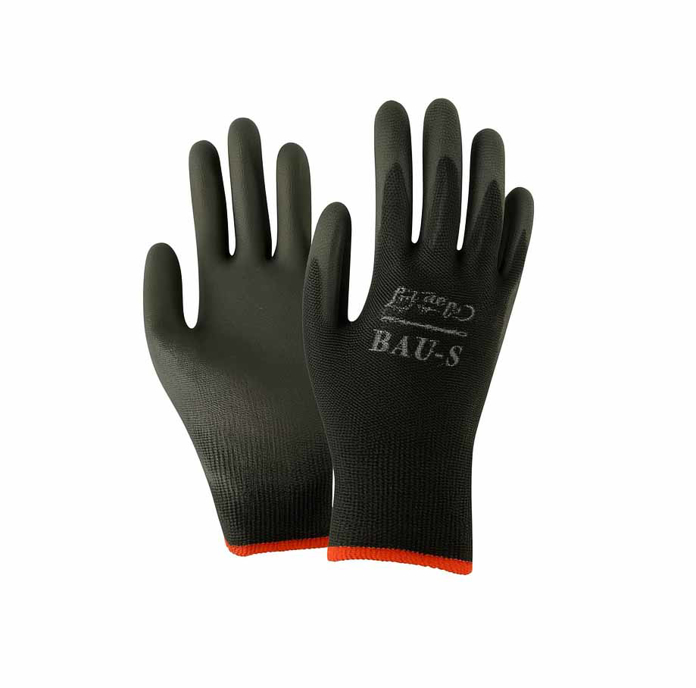 Slika BAU S zaštitne rukavice PU Schwarz – crne radne rukavice sa PU premazom (11) XXL